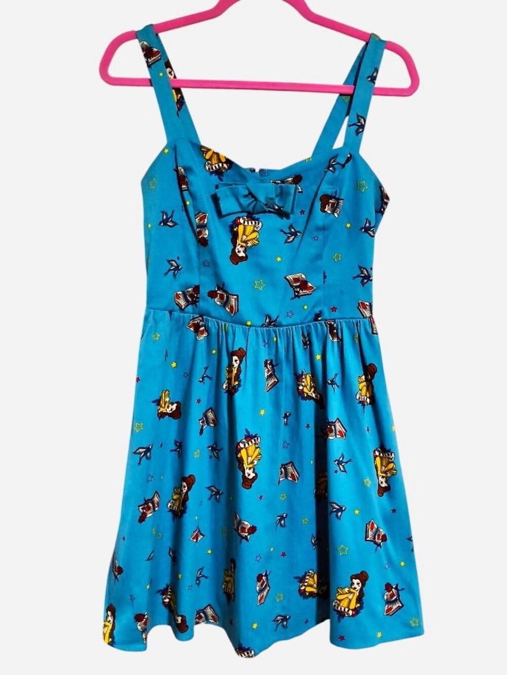 Disney Hot Topic tumblr era blue tattoo beauty and the beast Belle dress